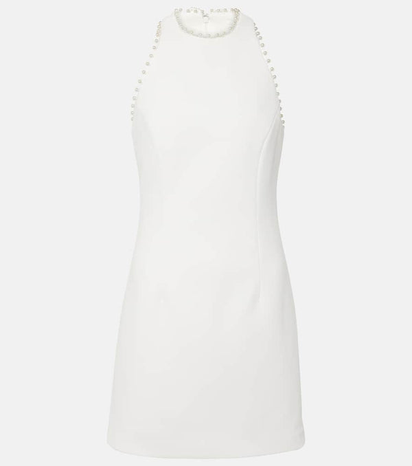 Rebecca Vallance Bridal Therese embellished crêpe minidress