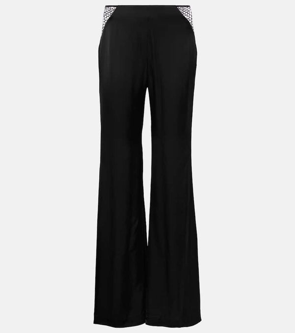 Rotate Embellished high-rise flared pants