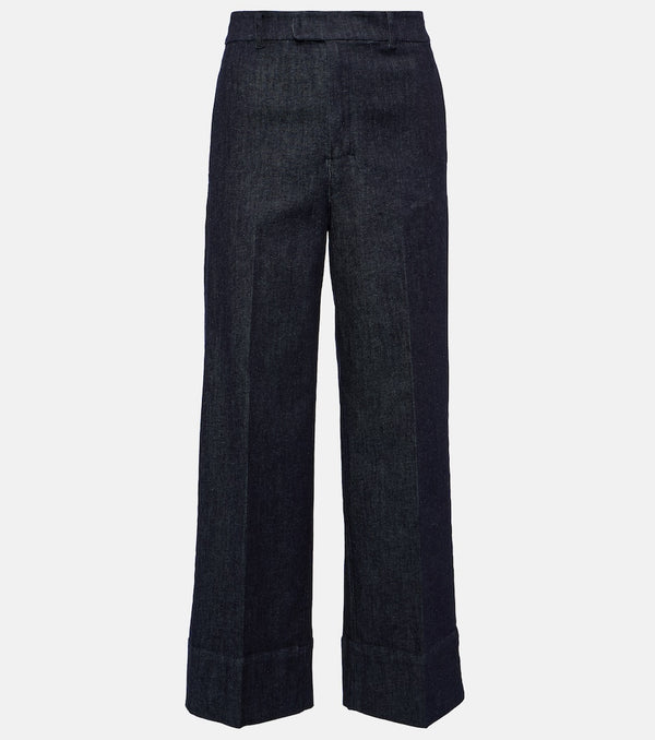 S Max Mara Urano pleated wide-leg jeans