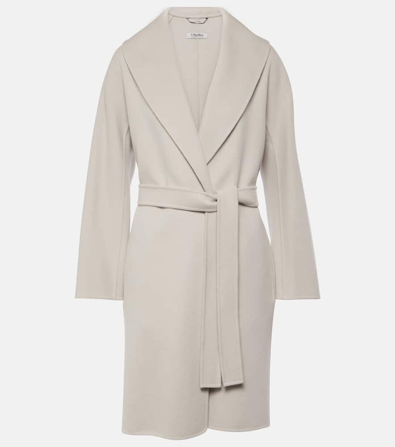 S Max Mara Messi virgin wool wrap coat