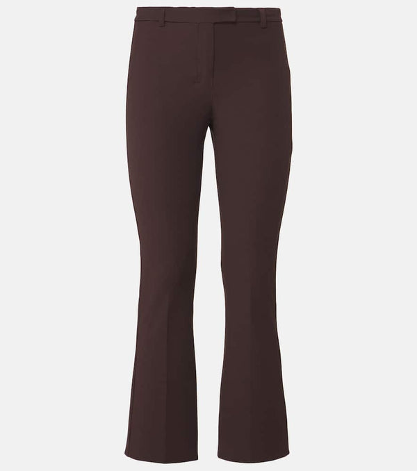 S Max Mara Cotton-blend cropped slim pants