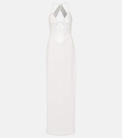 Galvan Bridal sequined halterneck gown