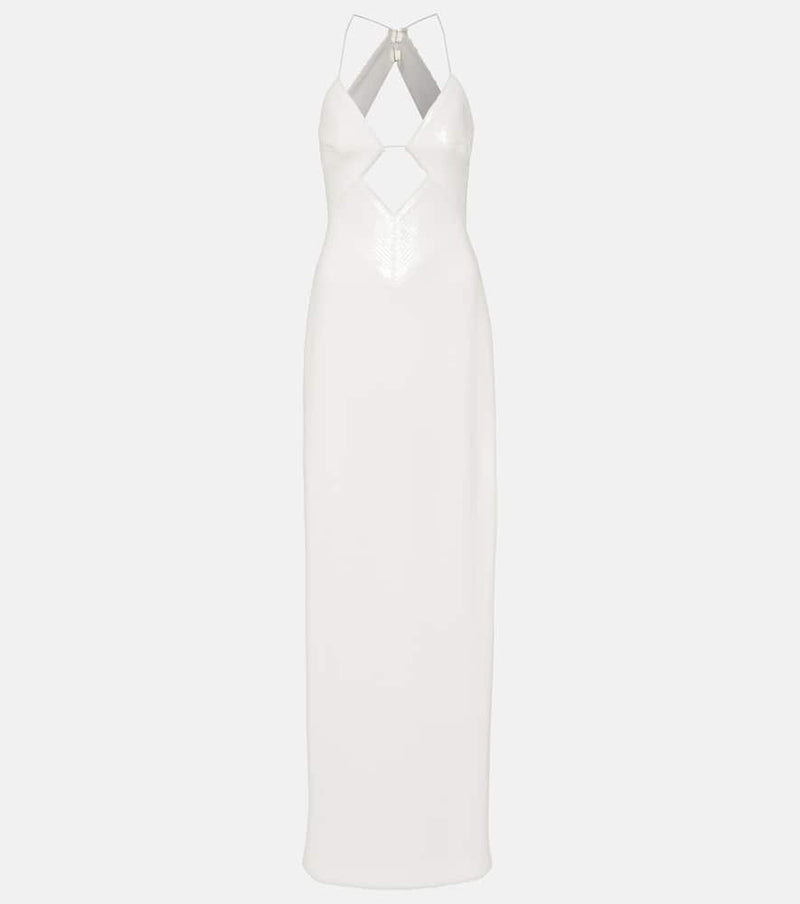 Galvan Bridal sequined halterneck gown