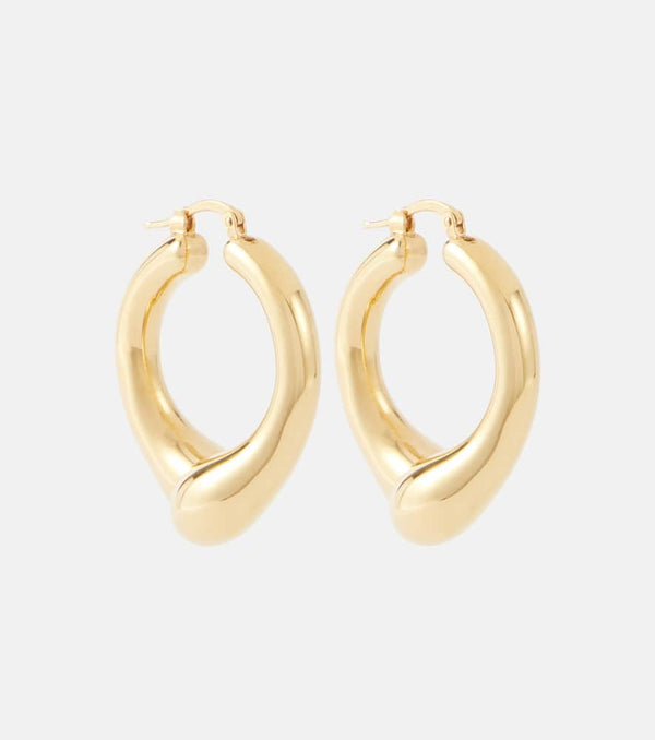 Jil Sander Anatomic hoop earrings