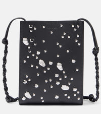Jil Sander Tangle Small studded leather shoulder bag