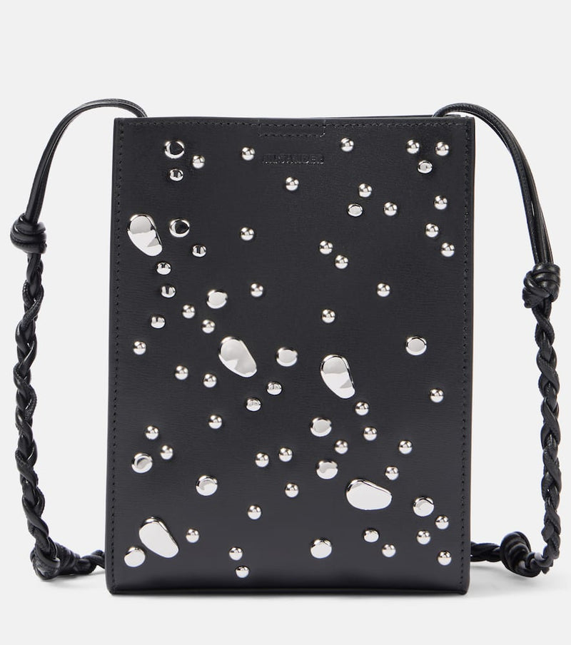 Jil Sander Tangle Small studded leather shoulder bag