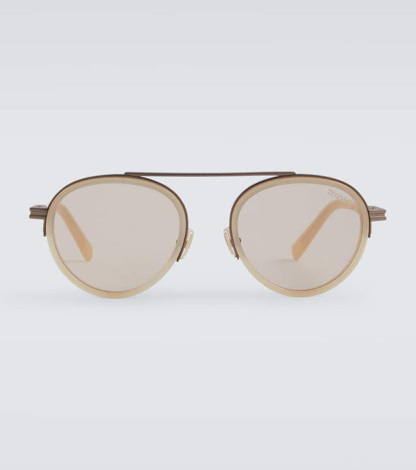 Zegna Orizzonte aviator sunglasses