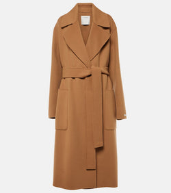 Sportmax Veleno belted virgin wool coat