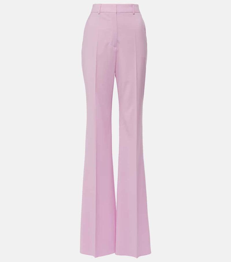 Sportmax Hangar high-rise virgin wool flared pants