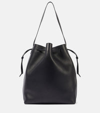 The Row Belvedere leather bucket bag