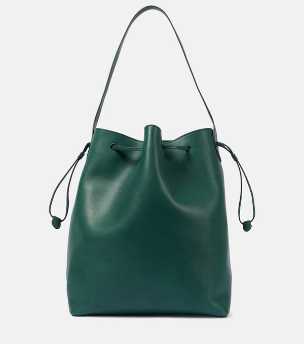 The Row Belvedere leather bucket bag