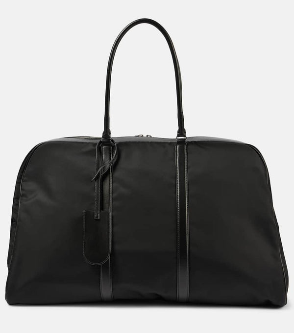 The Row Myles leather-trimmed duffel bag