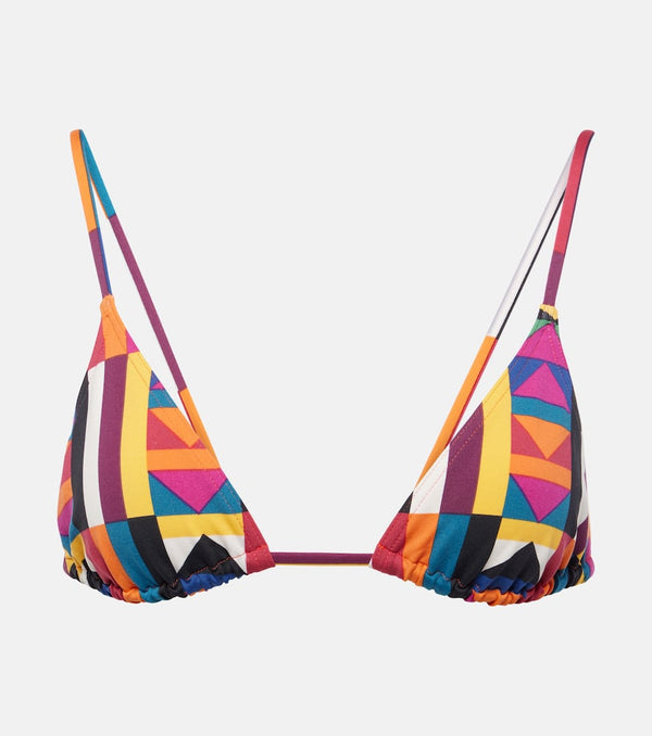 Eres Space printed bikini top