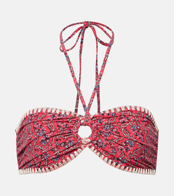 Marant Etoile Starnea printed bikini top