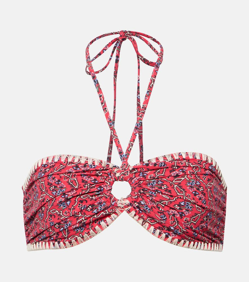 Marant Etoile Starnea printed bikini top