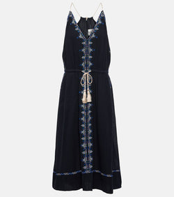 Marant Etoile Siana halterneck cotton midi dress