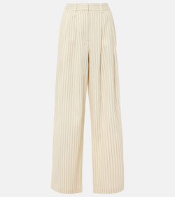 The Frankie Shop Ripley pinstripe twill wide-leg pants