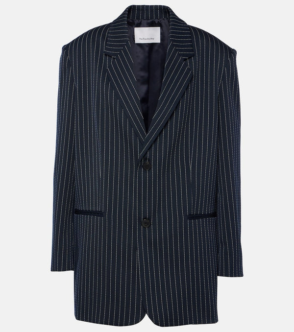 The Frankie Shop Aiden pinstripe twill blazer