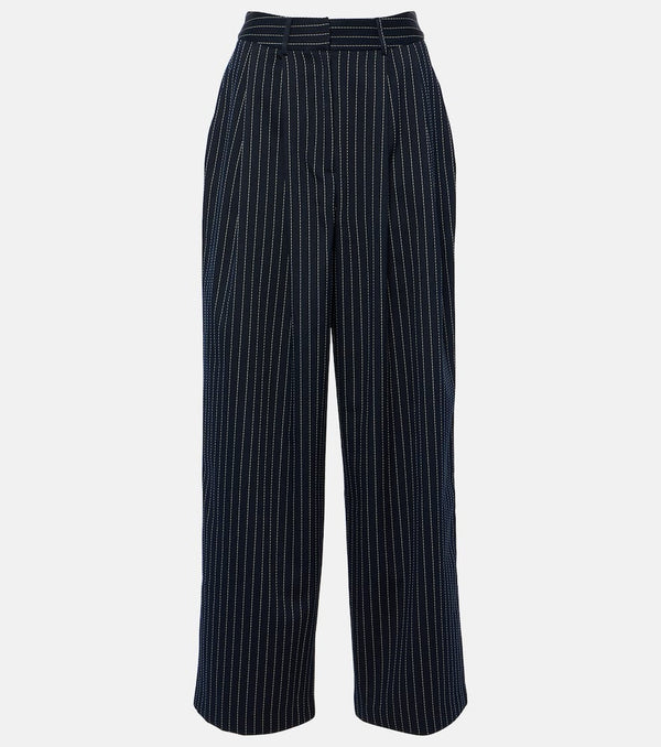 The Frankie Shop Ripley pinstripe twill wide-leg pants