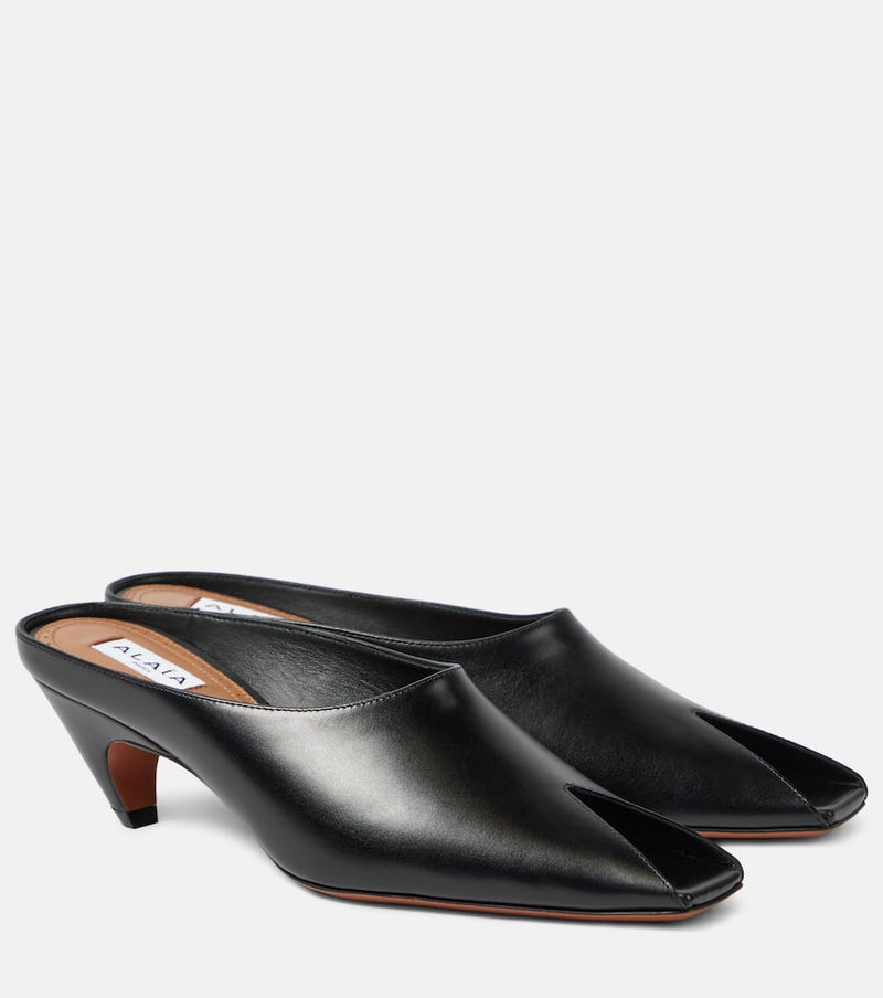 Alaïa 55 leather mules