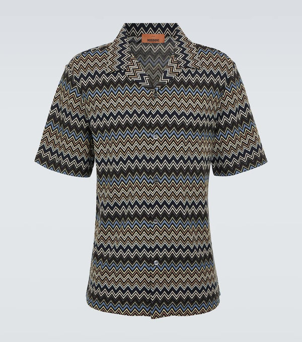 Missoni Zigzag cotton bowling shirt