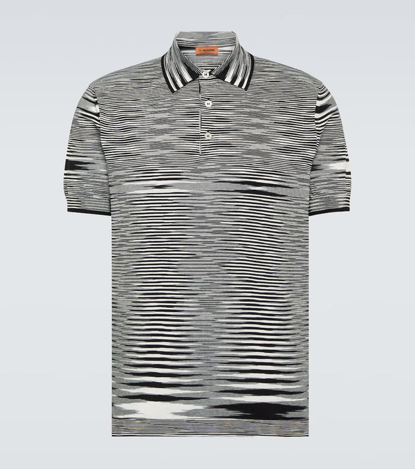 Missoni Space-dyed cotton polo shirt