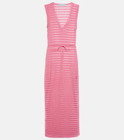 Melissa Odabash Annabel open-knit midi dress