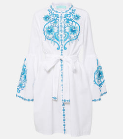 Melissa Odabash Everly cotton and linen minidress