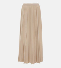 Max Mara Maesa pleated jersey maxi skirt