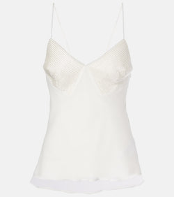 Max Mara Bridal Opache silk georgette camisole