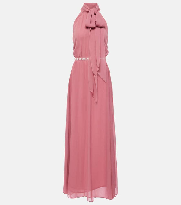 Max Mara Halterneck silk gown | LYBSTORE