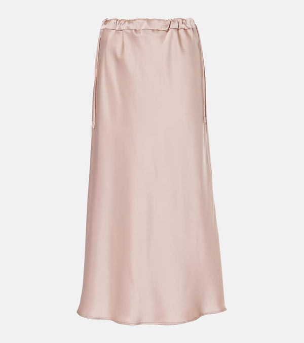 Max Mara Editore satin midi skirt