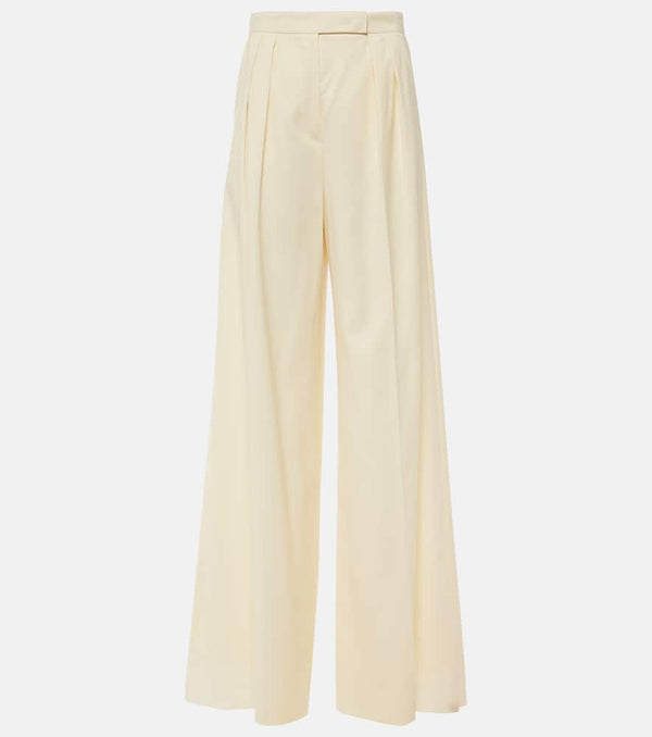 Max Mara Piombo virgin wool wide-leg pants