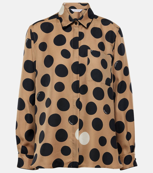 Max Mara Leo printed silk shirt