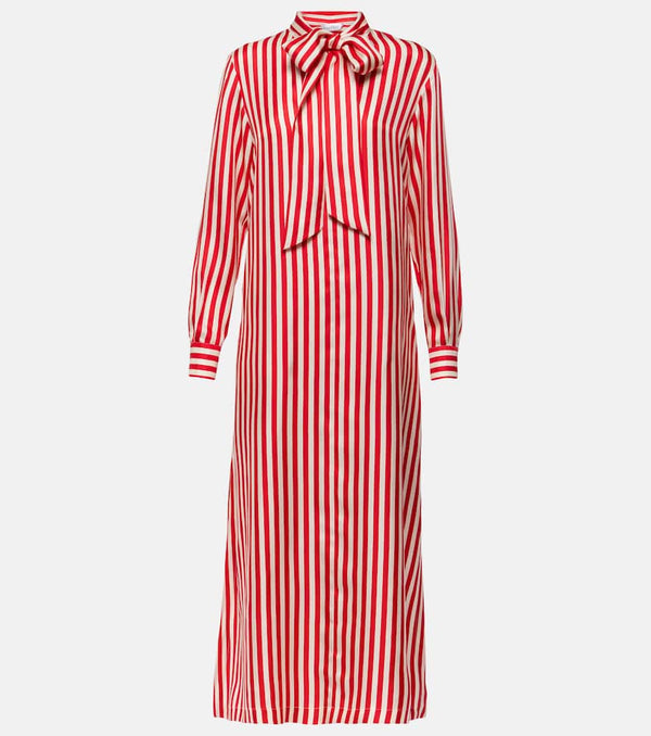 Max Mara Faesite striped silk twill maxi dress