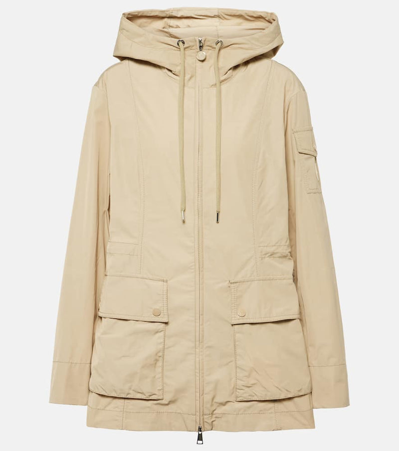 Moncler Leandro technical poplin parka