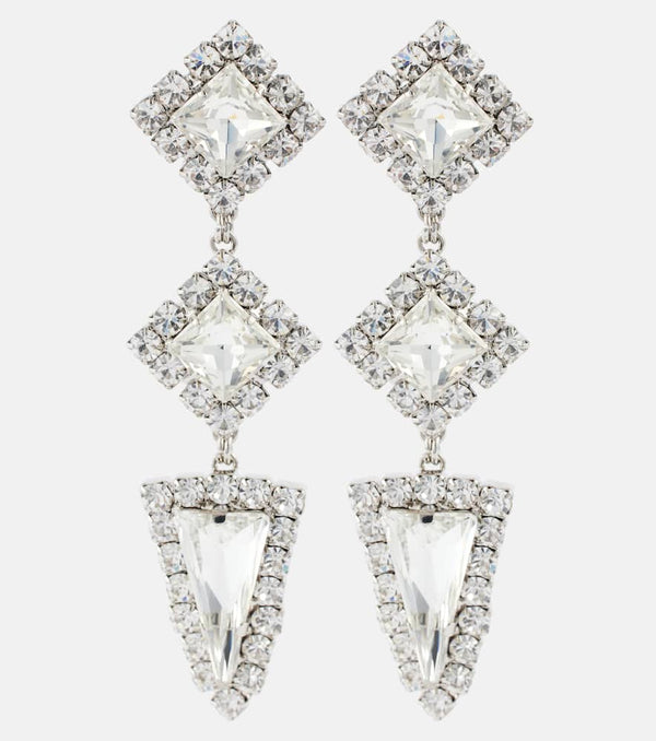 Alessandra Rich Crystal-embellished clip-on earrings