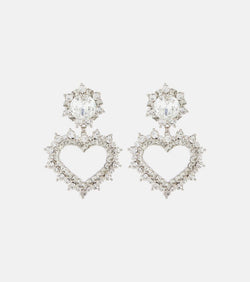 Alessandra Rich Crystal-embellished clip-on earrings