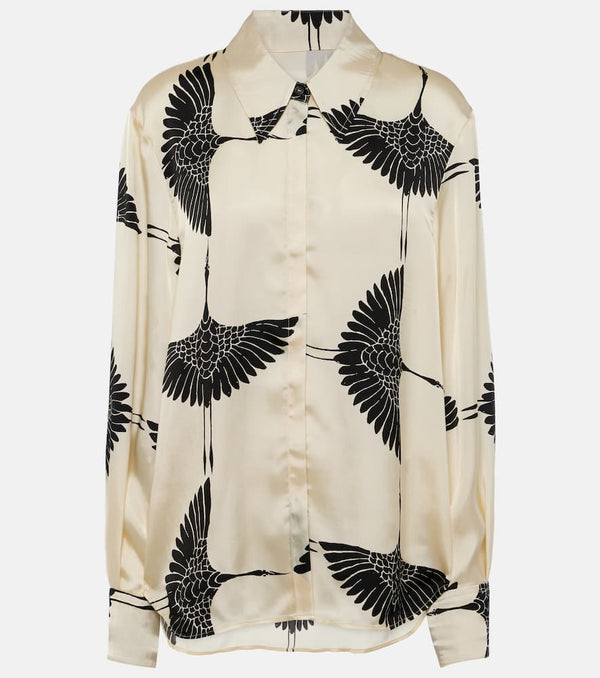 Khaite Minta printed twill shirt