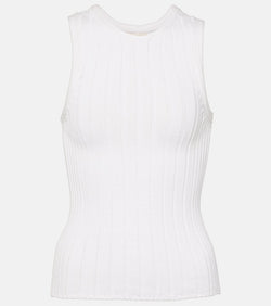 Khaite Manu cotton-blend tank top