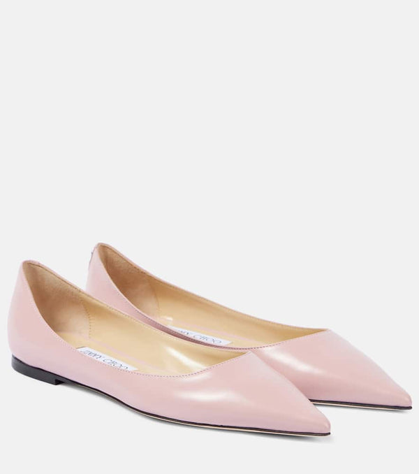 Jimmy Choo Love leather ballet flats