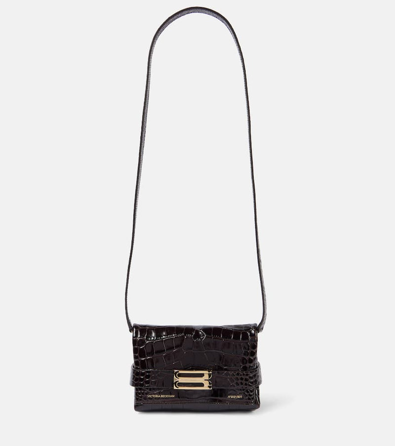 Victoria Beckham Mini croc-effect leather clutch