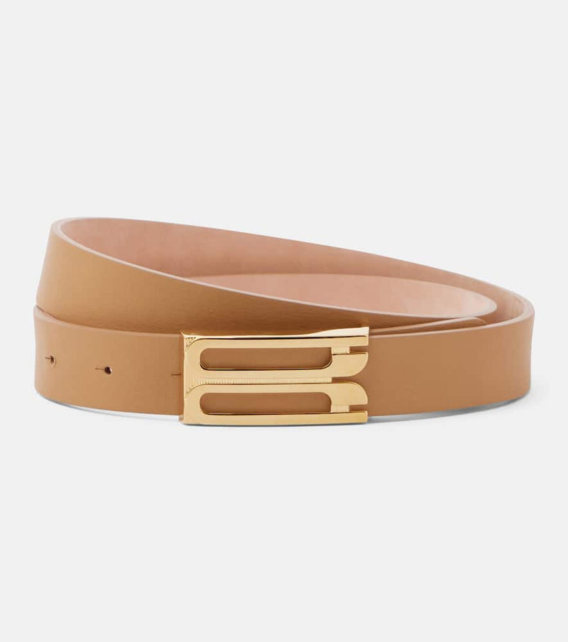 Victoria Beckham Frame leather belt