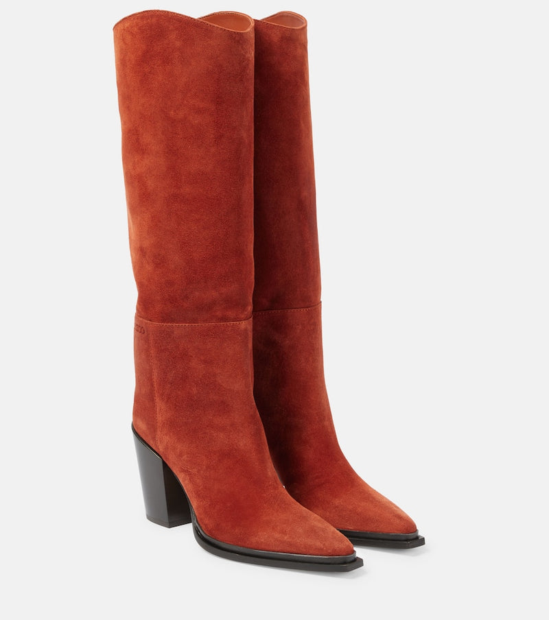 Jimmy Choo Cece 80 suede knee-high boots