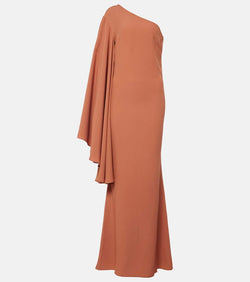 Taller Marmo Sifnos one-shoulder crêpe cady gown