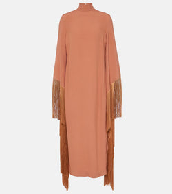 Taller Marmo Del Mar fringed crêpe midi dress