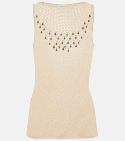 Rabanne Embellished tank top