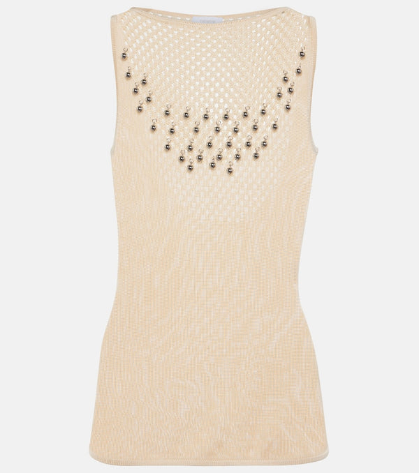 Rabanne Embellished tank top