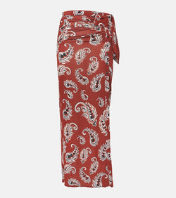 Rabanne Paisley jersey maxi skirt