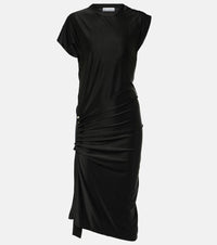 Rabanne Draped jersey midi dress